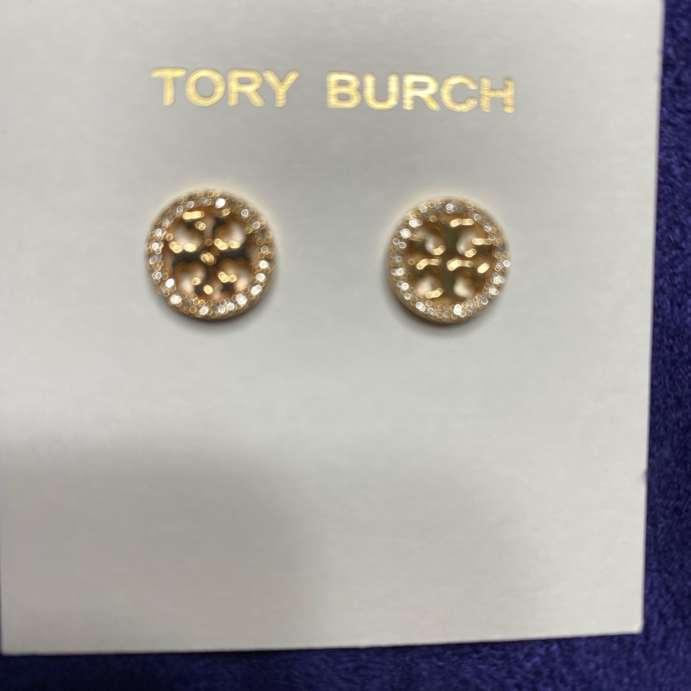 NWT TORI BURCH Miller Stud Earrings style 53422
